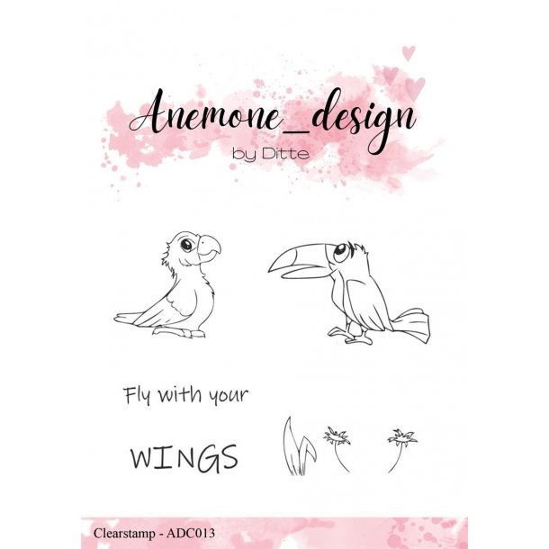 Anemone_design Clearstamp ADC013 - Parrot