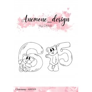 Anemone_design Clearstamp ADC019 - Teddy Bear - 5 & 6