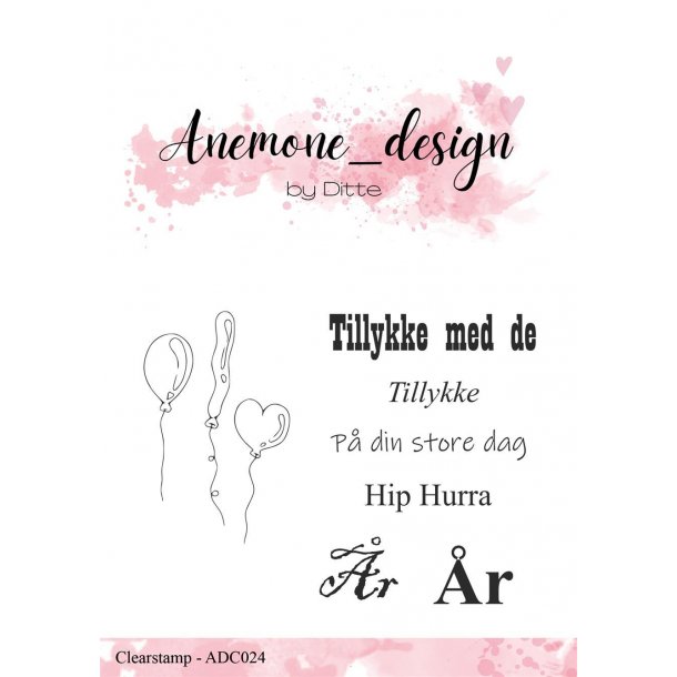 Anemone_design Clearstamp ADC024 - Balloons