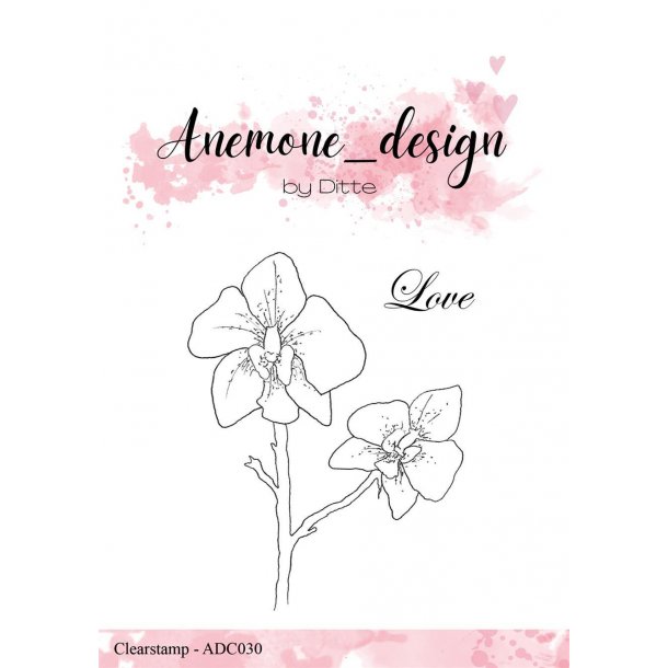 Anemone_design Clearstamp ADC030 - Flowers - Love