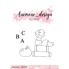 Anemone_design Clearstamp ADC042 - Book Worm