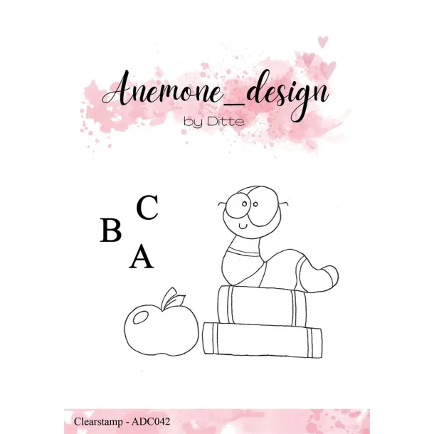Anemone_design Clearstamp ADC042 - Book Worm