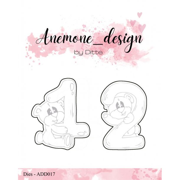 Anemone_design Dies ADD017 - Teddy Bear - 1 &amp; 2