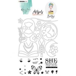 Studio Light Embossing Dies - Misses Betty 