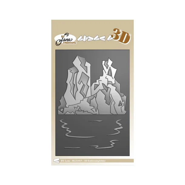 By Lene 3D Embossing Folder A6 - "Ice landscape" BLE1015