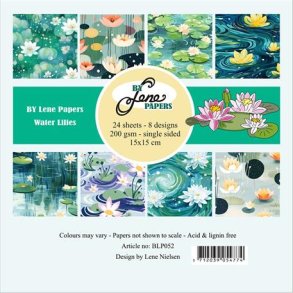 BY Lene Paperpad 15x15 BLP052 - Water Lilies
