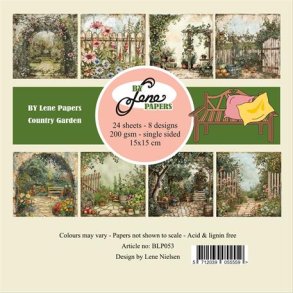 BY Lene Paperpad 15x15 BLP053 - Country Garden