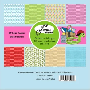 BY Lene Paperpad 15x15 BLP062 -  Wild Summer