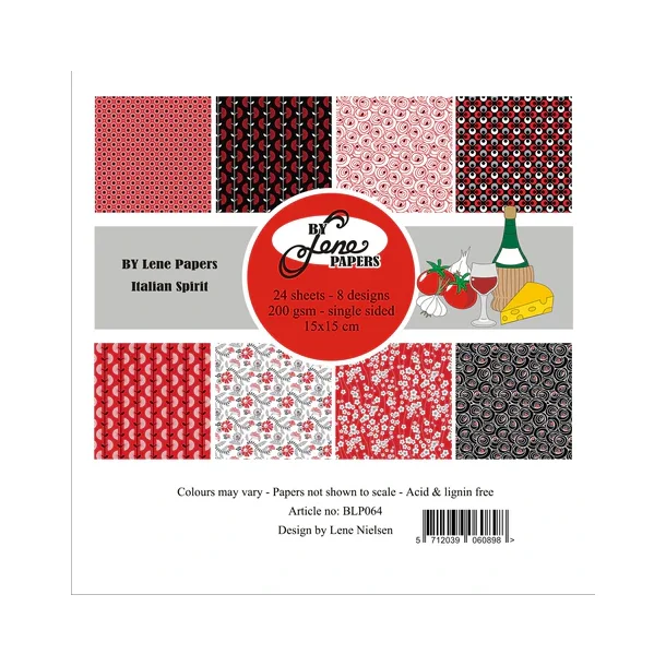 BY Lene Paperpad 15x15 BLP064 - "Italian Spirit"