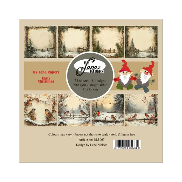 BY Lene Paperpad 15x15 BLP067 "Early Christmas"