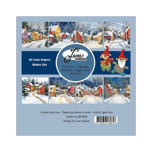 BY Lene Paperpad 15x15 BLP068 "Winter City"
