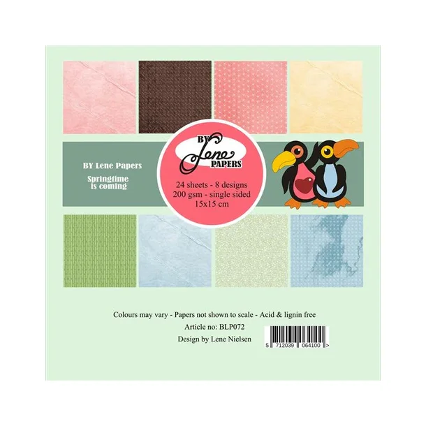 BY Lene Paperpad 15x15  "Springtime is coming" BLP072
