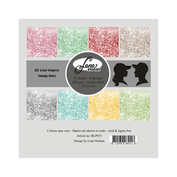 BY Lene Paperpad 15x15  "Young ones" BLP073