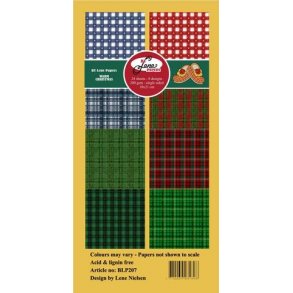 BY LENE Papirblok 10x21 BLP207 - Warm Christmas 