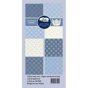 BY LENE Papirblok 10x21 BLP209 - Snowflakes 