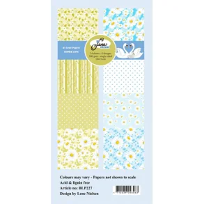 BY LENE Papirblok 10x21 BLP227 - Summer Love