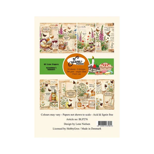 BY Lene Paperpad A5 Grandma's Summer BLP276