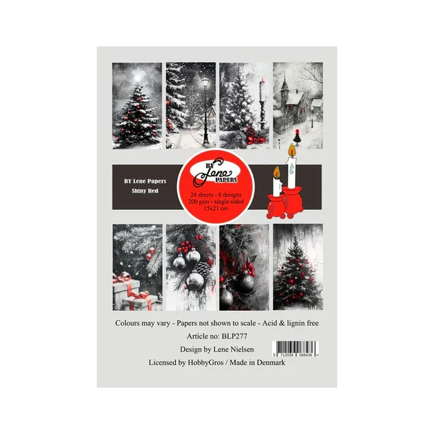 BY Lene Paperpad A5 Shiny Red BLP277