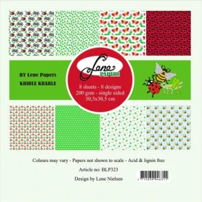 BY LENE Papirblok 30x30 BLP323 - Krible Krable