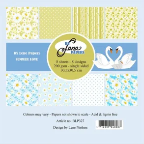 BY LENE Papirblok 30x30 BLP327 - Summer Love 