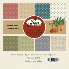 BY Lene Paperpad 30x30 BLP329 - Vintage Dots