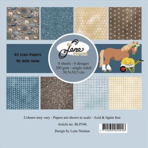 BY LENE Papirblok 30x30 BLP346 - My little farm