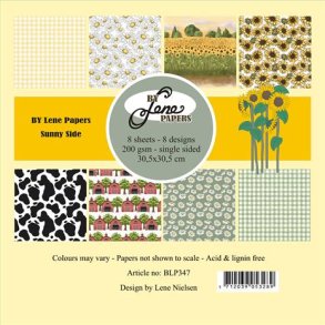 BY LENE Papirblok 30x30 BLP347 - Sunny Side