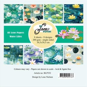 BY Lene Paperpad 30x30 BLP352 - Water Lilies