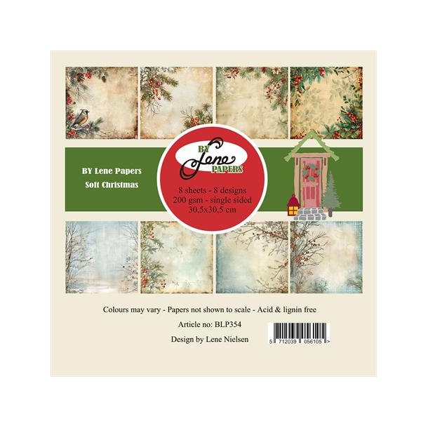 BY Lene Paperpad 30x30 BLP354 - "Soft Christmas"