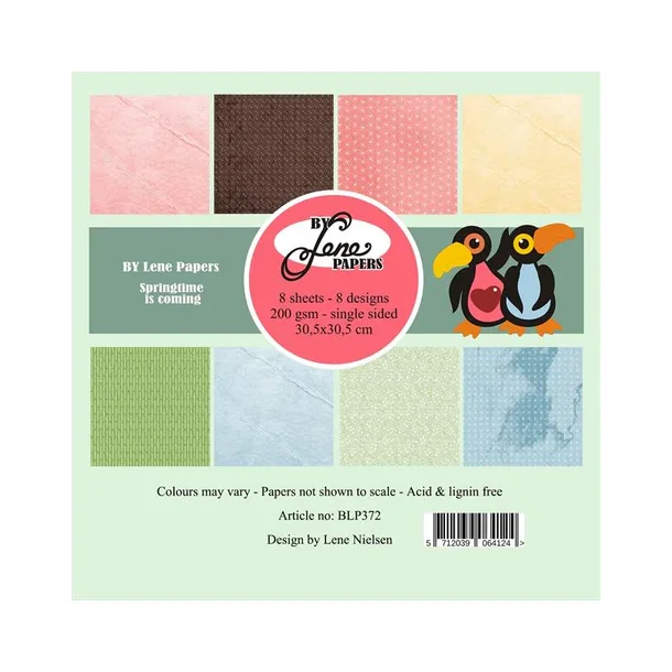 BY LENE Papirblok 30x30 "Springtime is coming" BLP372