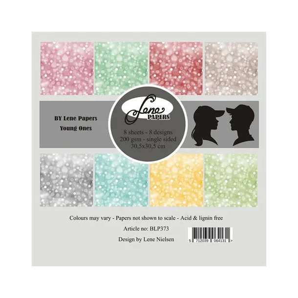 BY LENE Papirblok 30x30 "Young ones" BLP373