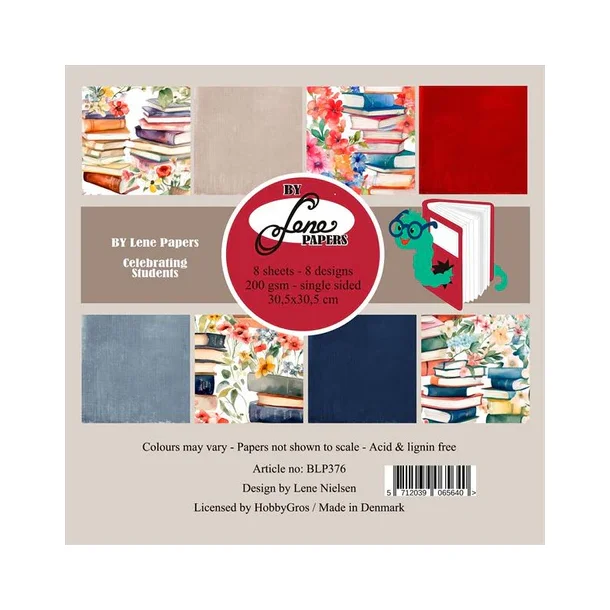 BY LENE Papirblok 30x30 "Celebrating Students" BLP376