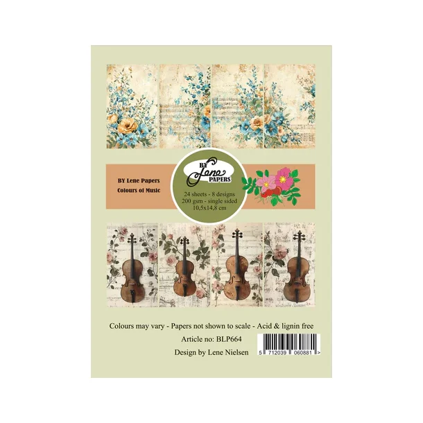 BY Lene Paperpad "Colours of Music" BLP664 A6  