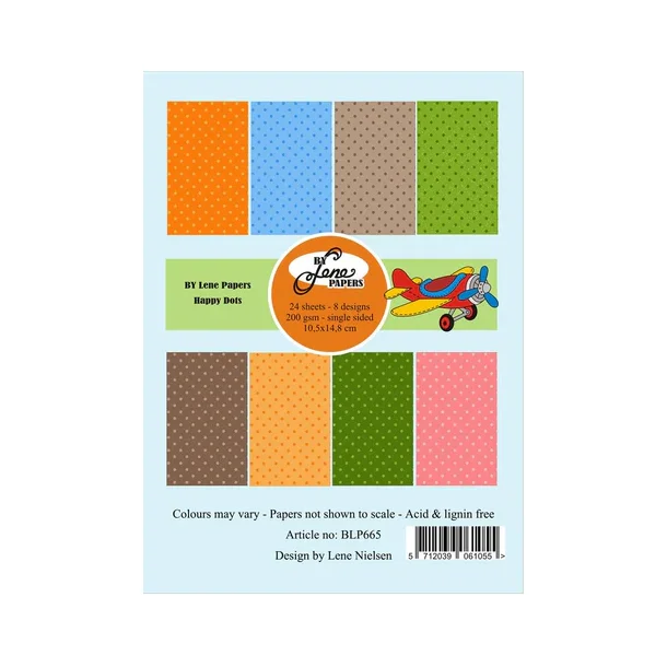 BY Lene Paperpad "Happy Dots" BLP665 A6  