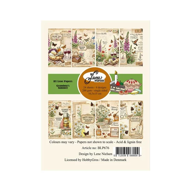 BY Lene Paperpad Grandma's Summer BLP676 A6  