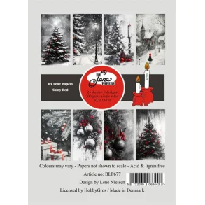 BY Lene Paperpad Shiny Red BLP677 A6  