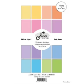 BY Lene Paperpad A5 Solid Colours BLP961 - Baby Moods