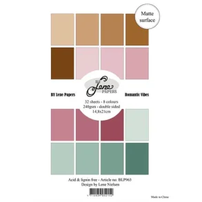 BY Lene Paperpad A5 Solid Colours BLP963 - Romantic Vibes