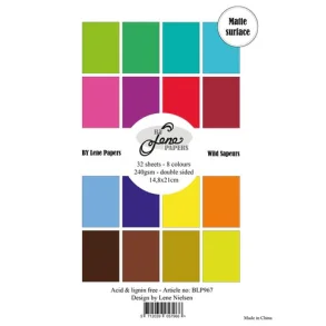 BY Lene Paperpad A5 Solid Colours BLP967 - Wild Sapeurs