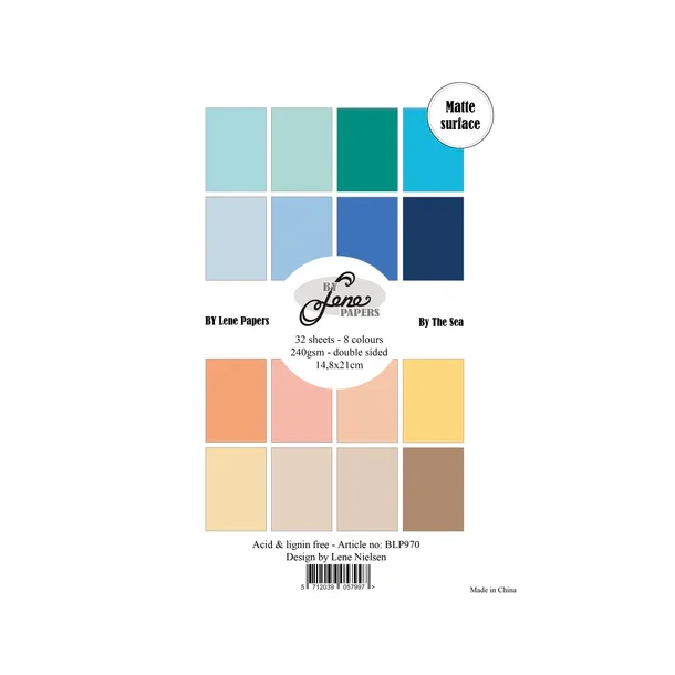 BY Lene Paperpad A5 Solid Colours BLP970 - By The Sea