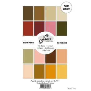 BY Lene Paperpad A5 Solid Colours BLP971  - Old Fashioned