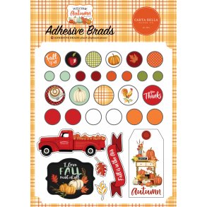 Carta Bella Welcome Autumn Adhesive Brads (CBWA138020)