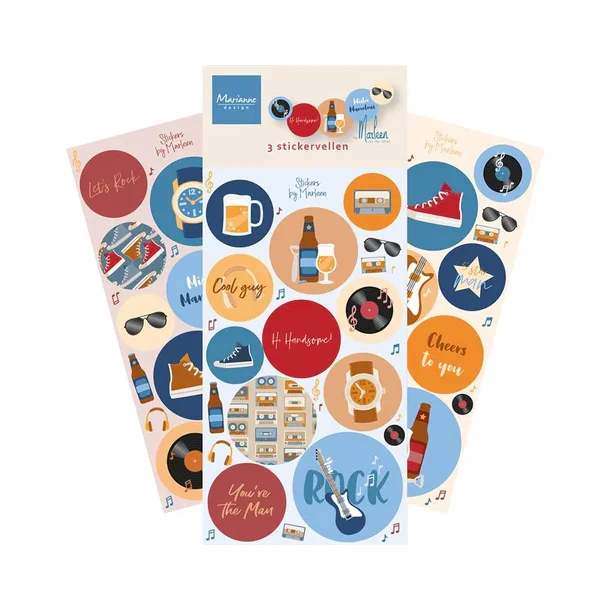 Marianne Design Stickers "Hi Handsome! by Marleen" CA3205