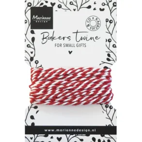 Marianne Design Bakers twine - red/white CA3213