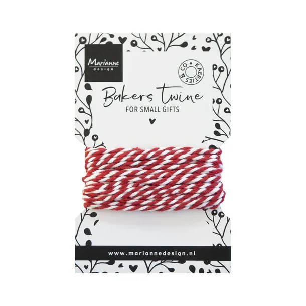 Marianne Design Bakers twine - red/white CA3213