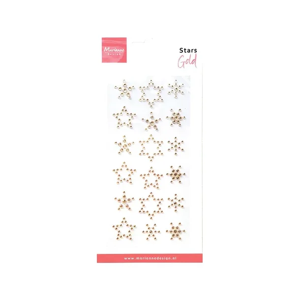 Marianne Design Pearls "Stars - Rhinestones gold" CA3217