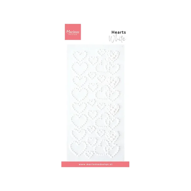 Marianne Design Pearls "Hearts pearls - white" CA3219