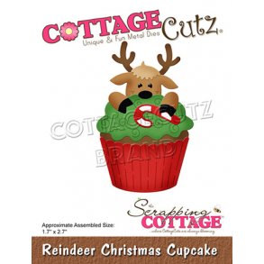 Cottage Cutz - CC-791 - Reindeer Christmas Cupcake