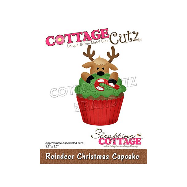 Cottage Cutz - CC-791 - Reindeer Christmas Cupcake