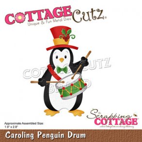Cottage Cutz - CC-797 - Caroling Penguin Drum